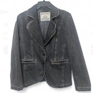 Comfort Denim Women's Black Jean Jacket
